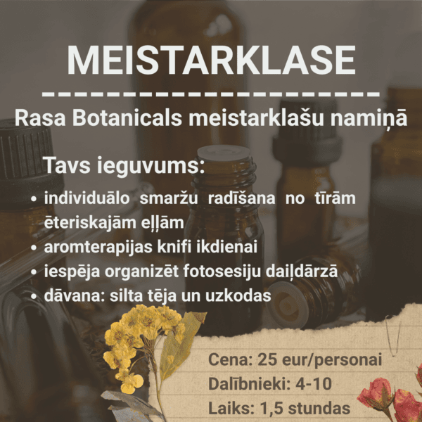 Dabīgā parfīma meistarklase